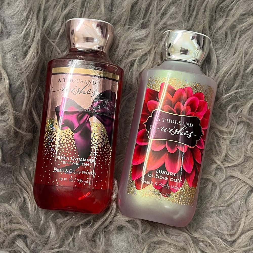 BBW A THOUSAND WISHES SHOWER GEL/BUBBLE BATH NWT